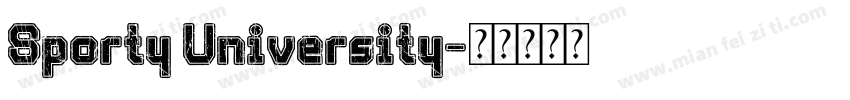 Sporty University字体转换